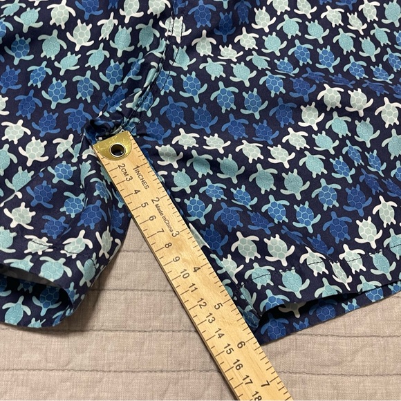 Trunks Surf & Swim Co Men's Blue Sano Turtle Printed Swim Trunks Size XL - Picture 6 of 11